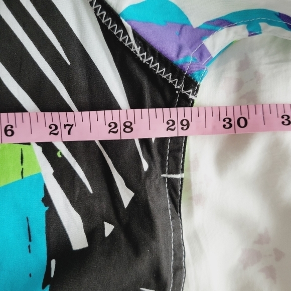 Men's A. Tiziano Palm Print Short Sleeve Button Down Shirt - Picture 9 of 10